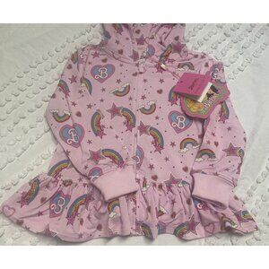 Barbie™ Star Power Posh Peanut French Terry Ruffled Jacket - Size 3T-4T